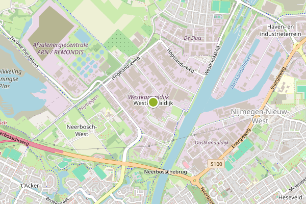 Ambulance-melding op Nijmegen op 14 juni, kaart-overzicht