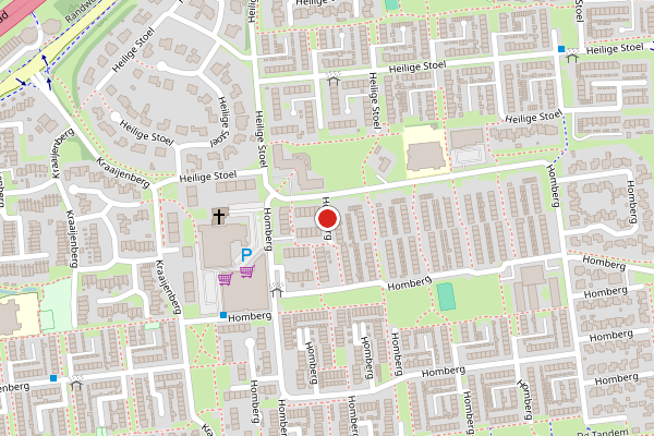 Brandweer-melding op Homberg, Wijchen op 19 juni, kaart-overzicht