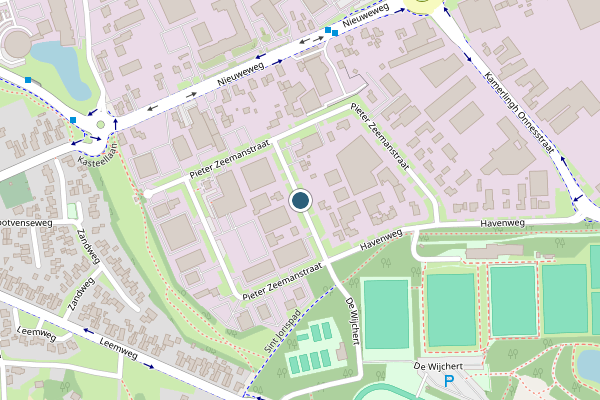 Politie-melding op Pieter Zeemanstraat, Wijchen op 20 juni, kaart-overzicht