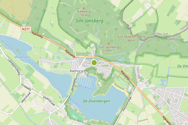Ambulance-melding op Plasmolen op 19 juni, kaart-overzicht