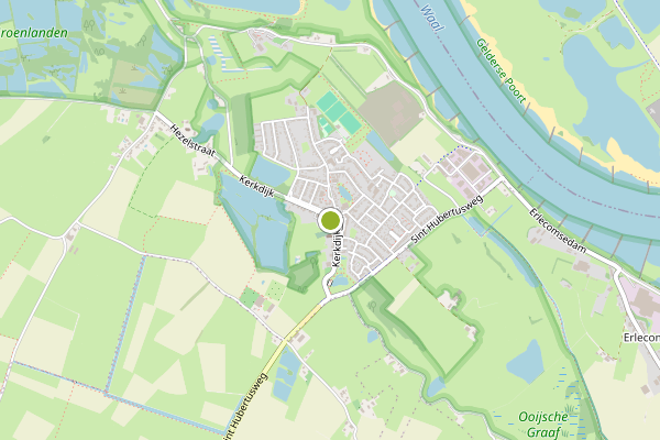 Ambulance-melding op Ooij op 21 juni, kaart-overzicht