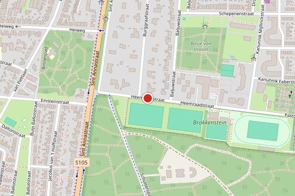 Brandweer-melding op Heemraadstraat, Nijmegen op 22 juni, kaart-overzicht