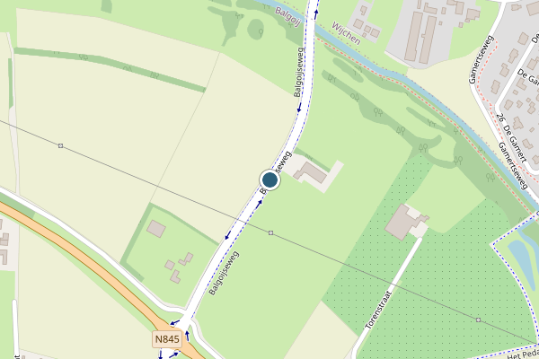 Politie-melding op Balgoijseweg, Balgoij op 22 juni, kaart-overzicht