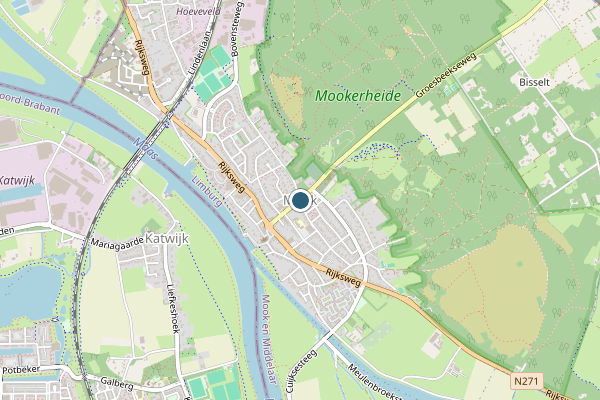 Politie-melding op Mook op 23 juni, kaart-overzicht