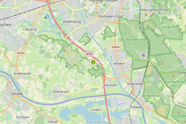 Ambulance-melding op Heumen op 23 juni, kaart-overzicht
