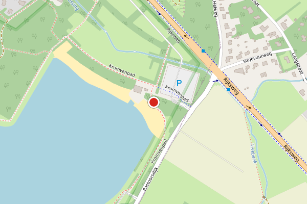 Brandweer-melding op Kromvenpad, Middelaar op 25 juni, kaart-overzicht