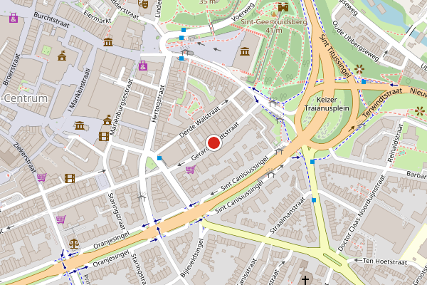 Brandweer-melding op Gerard Noodtstraat, Nijmegen op 26 juni, kaart-overzicht
