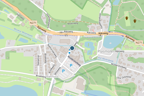 Politie-melding op Witteweg, Plasmolen op 26 juni, kaart-overzicht